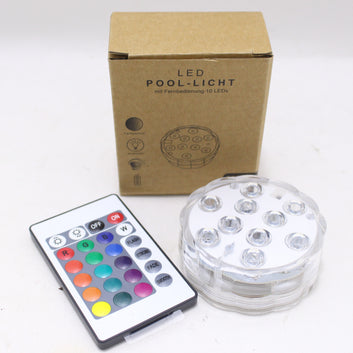 Luz led sumergible  con control